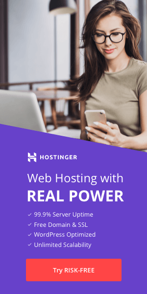 Hostinger Web hosting Banner